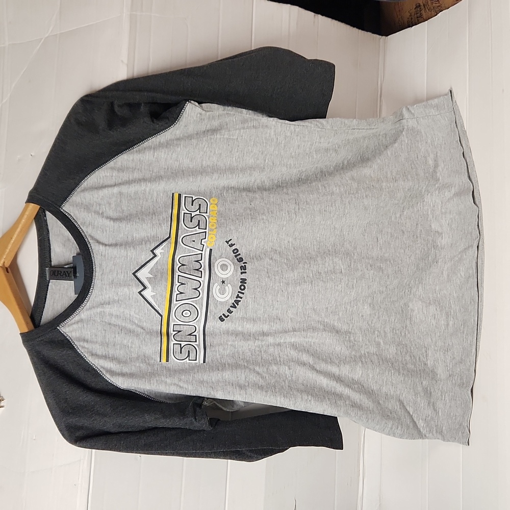 NWT Ouray Sportswear Snowmass CO Elevation 12,610 ft Boys sz YXL shirt